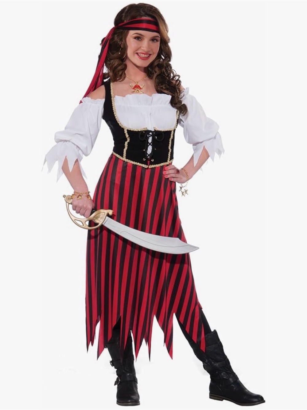 Pirate Maiden Woman Costume #3, Women Size Large-X-Large